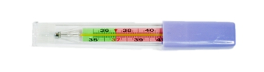 ТЕРМОМЕТР МЕДИЦИНСКИЙ ртутный цветная шкала стеклянный в пластиковом футляре №1