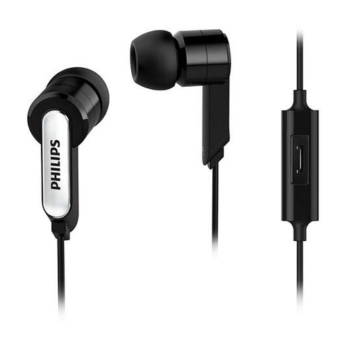 Наушники Гарнитура Philips SHE1405BK, 3.5 мм, вкладыши, черный [she1405bk/10]