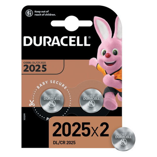 CR2025 Батарейка Duracell DL/CR2025, 2 шт.