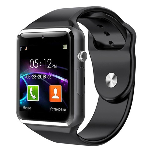 Смарт-часы JET Phone SP1, 48мм, 1.54, серый / черный [sp1 black]