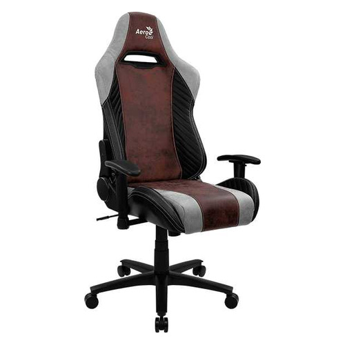 Кресло игровое Aerocool Baron Burgundy Red, на колесиках, искусственная кожа/ткань, черный/красный [baron burgundy red]