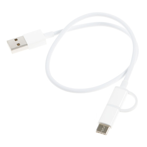   Ситилинк Кабель Xiaomi Mi 2-in-1, USB Type-C (m)/micro USB (m) - USB (m), 0.3м, белый [sjv4083ty]