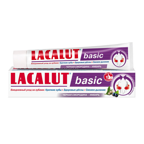 Зубная паста LACALUT basic Черная смородина, 60мл