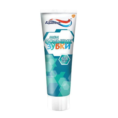 Зубная паста AQUAFRESH Мои большие зубки, детская, 50мл