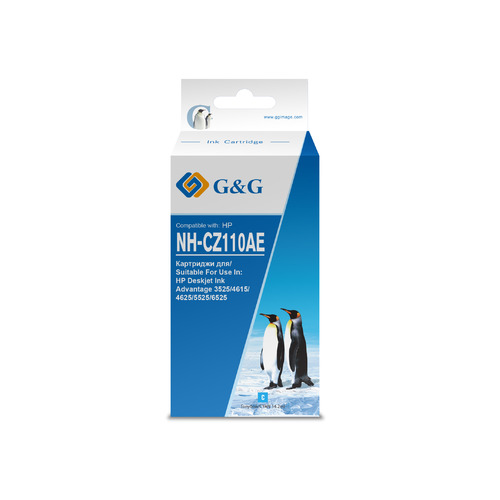 Картридж G&G NH-CZ110AE, CZ110AE, голубой / NH-CZ110AE