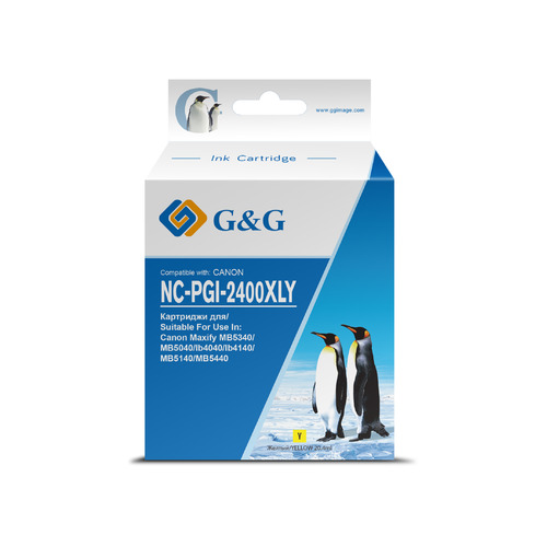 Картридж G&G NC-PGI-2400XLY, PGI-2400XL Y, желтый / NC-PGI-2400XLY
