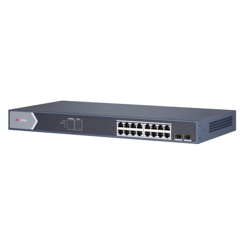 Коммутатор Hikvision DS-3E0518P-E/M 16G 2SFP 16PoE 125W неуправляемый