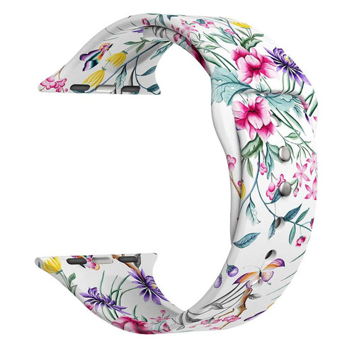 Ремешок Lyambda Alya для Apple Watch Series 3/4/5/6/SE, белый [ds-apf06-44-4]