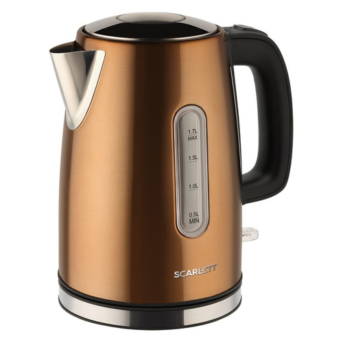 Чайник электрический Scarlett SC-EK21S98, 2200Вт, бронзовый