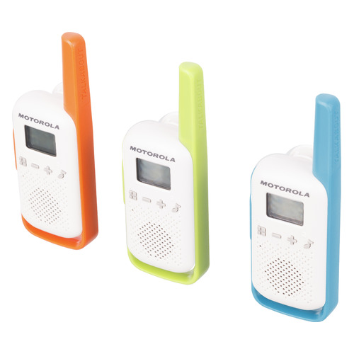 Комплект раций Motorola Talkabout T42 Triple 8кан. до 4км компл.:3шт AAA белый/зеленый/оранжевый/гол