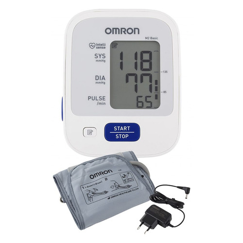   Ситилинк Тонометр автоматический OMRON M2 Basic (HEM-7121-ARU) с адаптером, (с адаптером питания), 22-32см