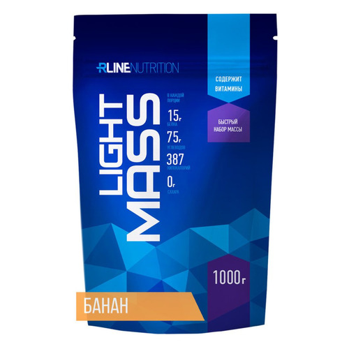   Ситилинк Гейнер RLINE Light Mass, порошок, 1кг, банан