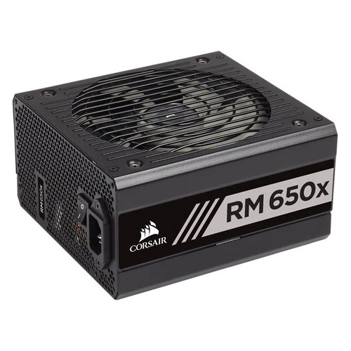 Блок питания Corsair RM650X, 650Вт, 140мм, черный, retail [cp-9020178-eu/rps0108]