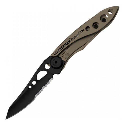 Перочинные ножи Складной нож Leatherman Skeletool Kbx Coyote, бежевый / черный, коробка картонная [832615]