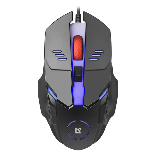 Мышь Defender Ultra Gloss MB-490, оптическая, проводная, USB, черный [52490]