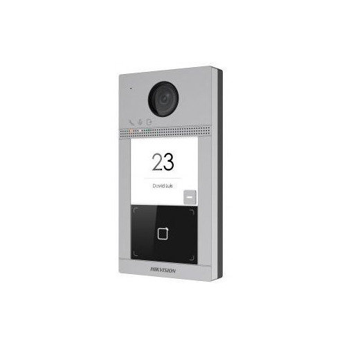 Вызывные панели Видеопанель Hikvision DS-KV8113-WME1/Flush, цветная, накладная, серебристый