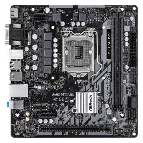 Материнская плата ASROCK H510M-HVS, LGA 1200, Intel H510, mATX, Ret