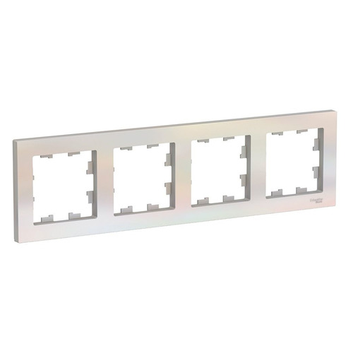 Рамка Schneider Electric AtlasDesign ATN000404 наклад. 4x термопласт жемчуг