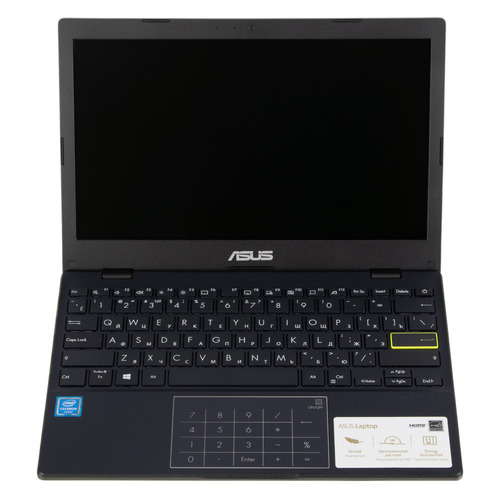  Ноутбук ASUS L210MA-GJ092T, 11.6, Intel Celeron N4020 1.1ГГц, 4ГБ, 128ГБ eMMC, Intel UHD Graphics 600, Windows 10 Home, 90NB0R41-M06100, синий