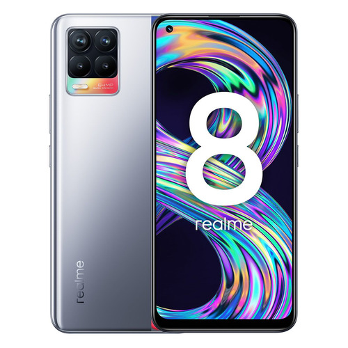 Смартфон REALME 8 6/128Gb, серебристый