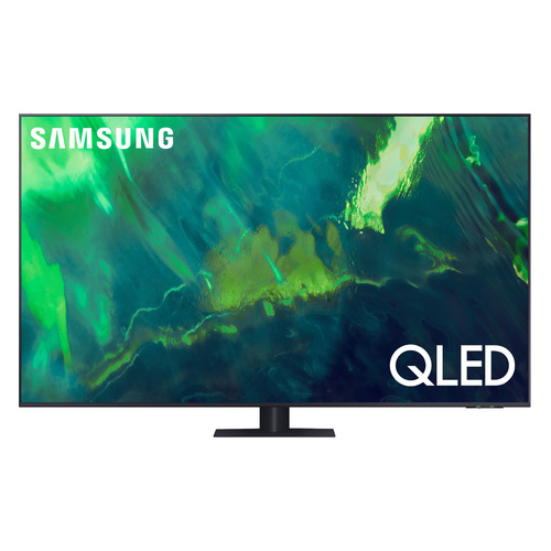 Телевизор Samsung QE55Q70AAUXRU, 55, QLED, Ultra HD 4K, темно-серый
