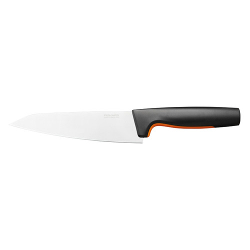 Нож кухонный Fiskars Functional Form 1057535, разделочный, 169мм, заточка прямая, стальной, черный/оранжевый