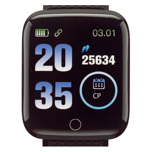 Смарт-часы Digma Smartline H2, 1.3, черный / черный [h2b]