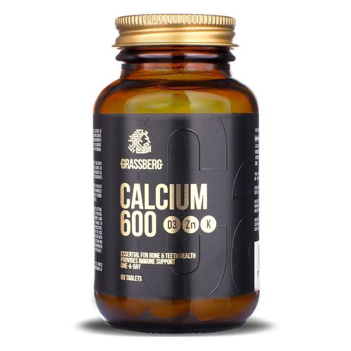 Витамины и минералы  Ситилинк Витаминный комплекс GRASSBERG Calcium 600, капсулы