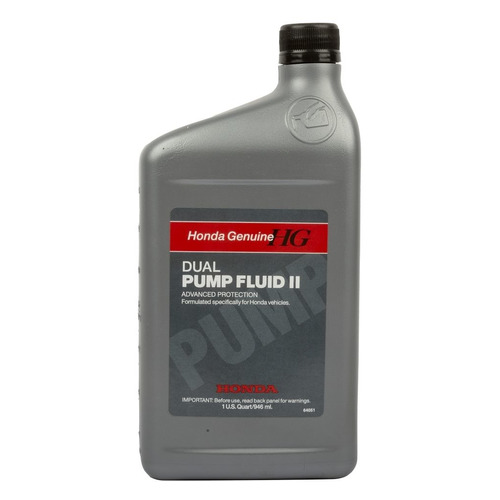 Масло трансмиссионное минеральное HONDA Dual Pump Fluid II, 0.946л [08200-9007]