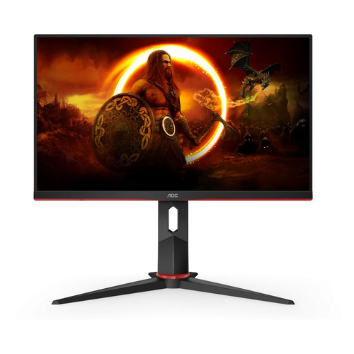 Монитор игровой AOC Gaming 24G2ZU 23.8 черный/красный