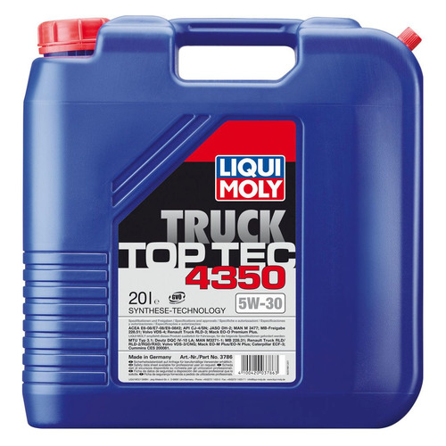 Моторное масло LIQUI MOLY Top Tec Truck 4350 5W-30 20л. синтетическое [3786]