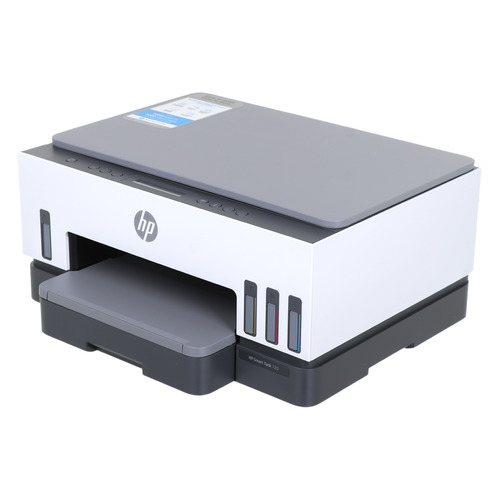   Ситилинк МФУ струйный HP Smart Tank 720 AiO, A4, цветной, струйный, серый [6uu46a]
