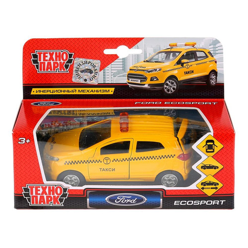 Игрушка Технопарк Ford Ecosport Такси, машинка [sb-18-21-t-wb]