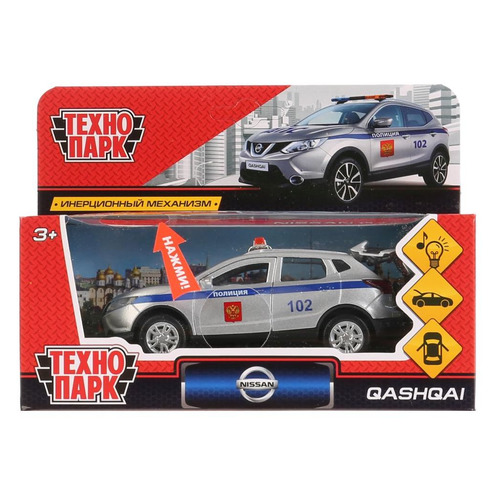 Игрушечный транспорт  Ситилинк Игрушка Технопарк Nissan Qashqai, полицейская машина [qashqai-p-sl]