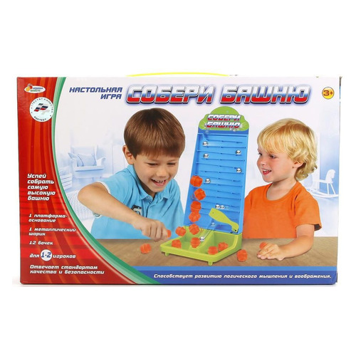 Настольная игра Играем вместе Собери башню [b881075-r]