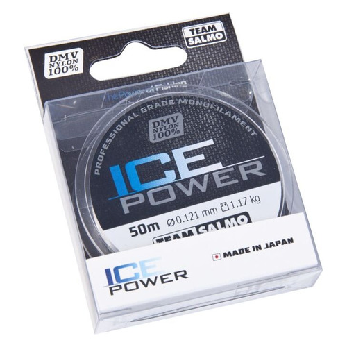 Леска SALMO Team Ice Power, монофильная, 0.121мм, 50м, 1.171кг, прозрачный [ts4924-012]
