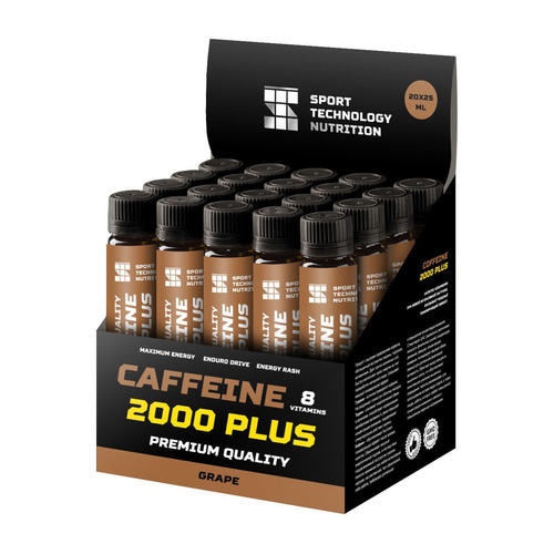 Жиросжигатель SPORT TECHNOLOGY NUTRITION Caffeine 2000, 20x25мл, ампулы, виноград