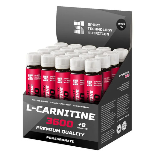 L-карнитин SPORT TECHNOLOGY NUTRITION 3600, 20x25мл, ампулы, гранат
