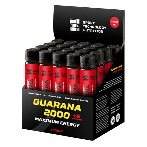 Жиросжигатель SPORT TECHNOLOGY NUTRITION Guarana, 20x25мл, ампулы, персик