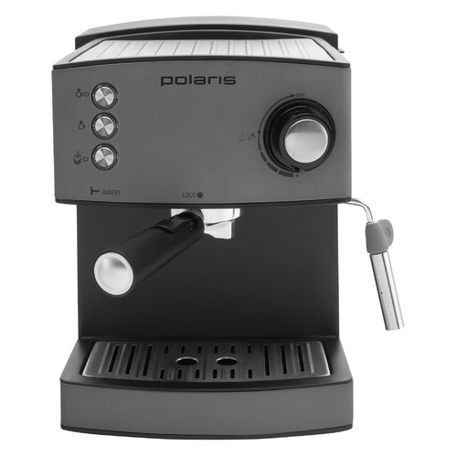   Ситилинк Кофеварка Polaris PCM 1527E Adore Crema, эспрессо, серый