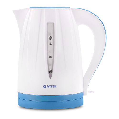 Чайники электрические Чайник электрический Vitek VT-7031, 2200Вт, белый и голубой