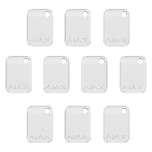 Брелок доступа AJAX Tag, белый, 10 шт. [00-00188426]