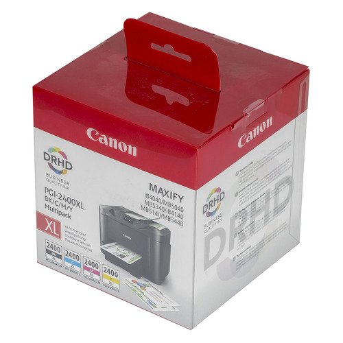 Картридж Canon PGI-2400XL, черный / голубой / пурпурный / желтый / 9257B004