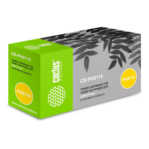 Картридж Cactus CS-PH3115, 109R00725, черный / CS-PH3115