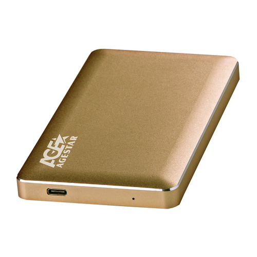 Внешний корпус для HDD AgeStar 31UB2A16C, золотистый