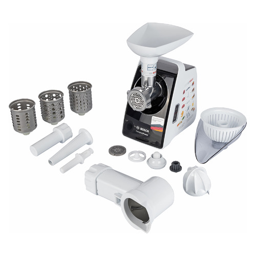 Мясорубка Bosch MFW3850B, белый / черный