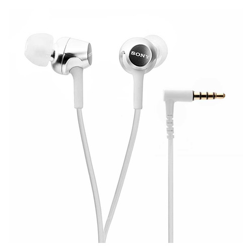 Наушники Sony MDR-EX155, 3.5 мм, вкладыши, белый [mdrex155w.e]