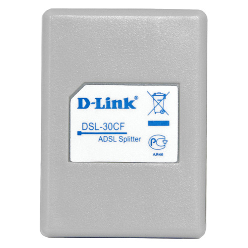 Сплиттер DialUp D-Link DSL-30CF/RS RJ-11 Annex A/L/M белый