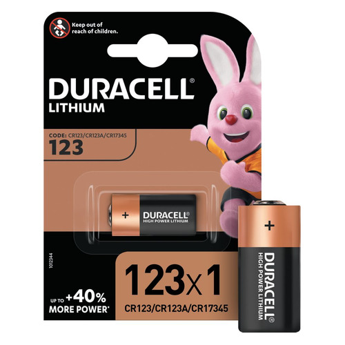 CR123A Батарейка Duracell Ultra CR17345, 1 шт.