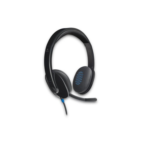Гарнитура Logitech H540, для компьютера, накладные, черный [981-000480]